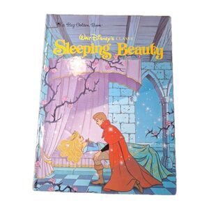Walt Disney Sleeping Beauty Big Golden Book Hardcover - Classic Vintage Children
